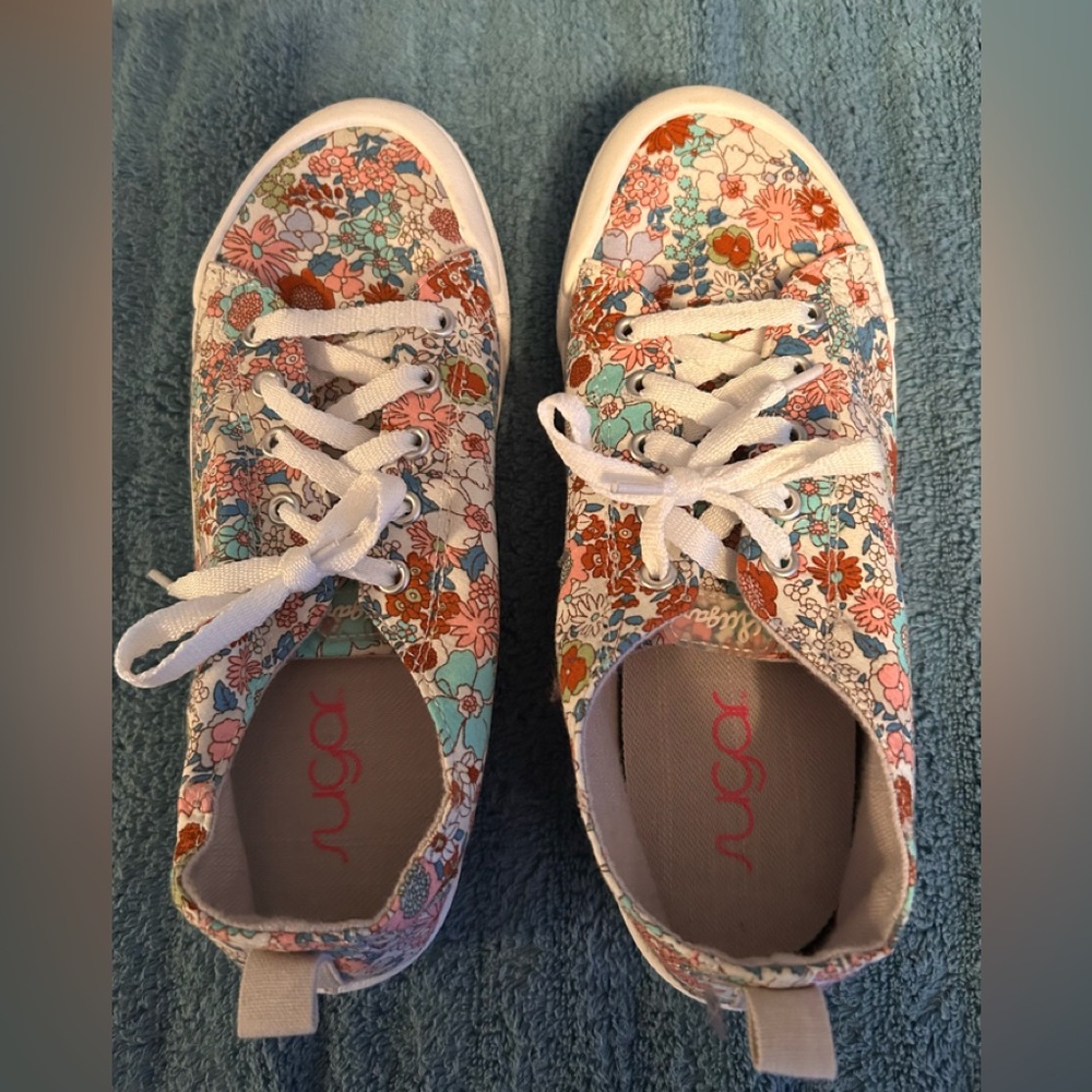 sugar Festival  floral sneakers. New without box or tags. Size 6